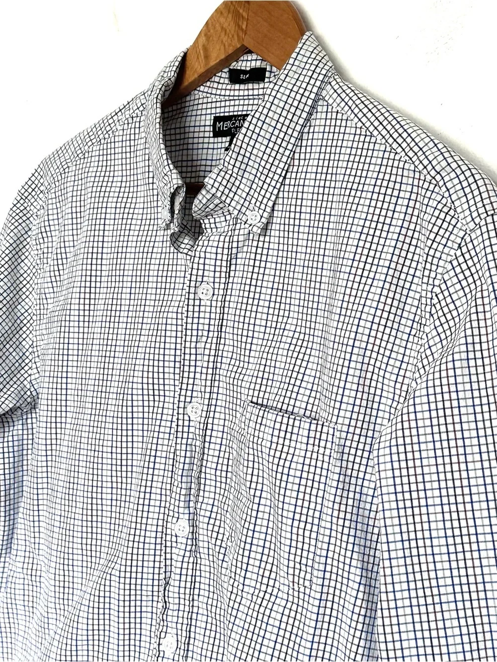 J. Crew Mercantile Flex Shirt Men’s Large Plaid Button Up Long Sleeve Pocket Top